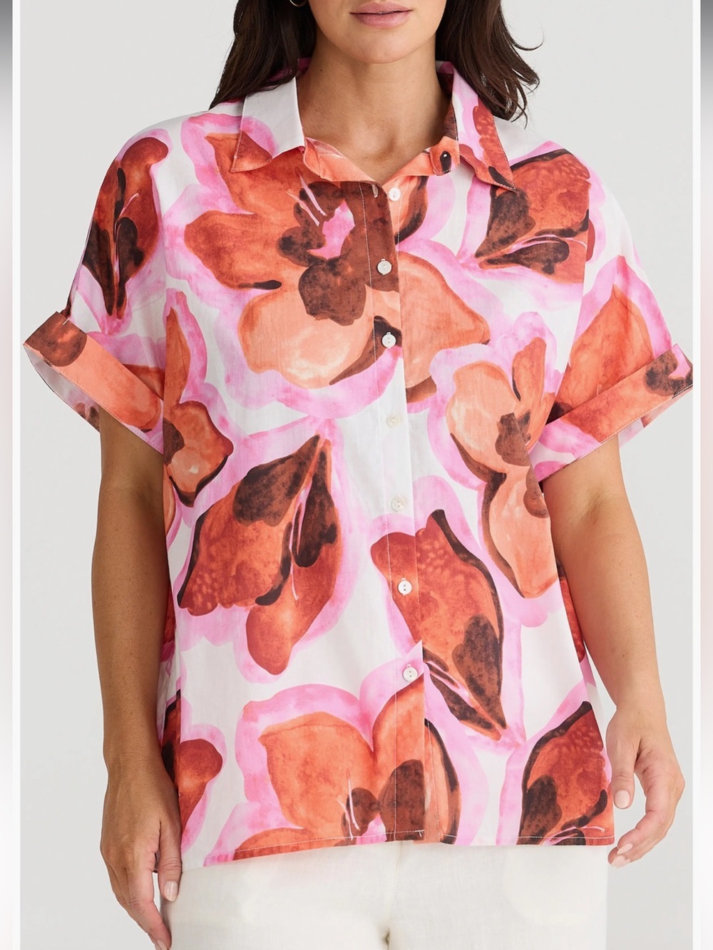 Brave + True Alice Floral Print Shirt NWT